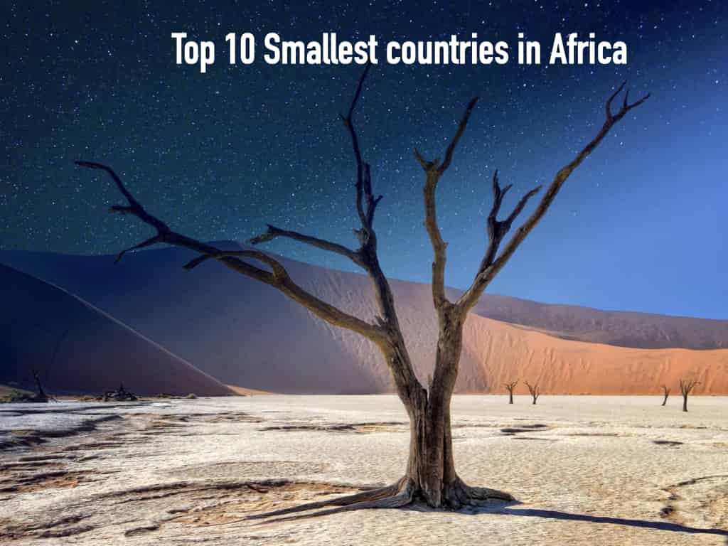 The smallest countries in Africa